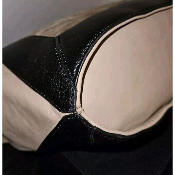 NWT! Pour La Victoire Cow Hair And Leather Handbag Colorblock $395 14x12x4 - Picture 15 of 15